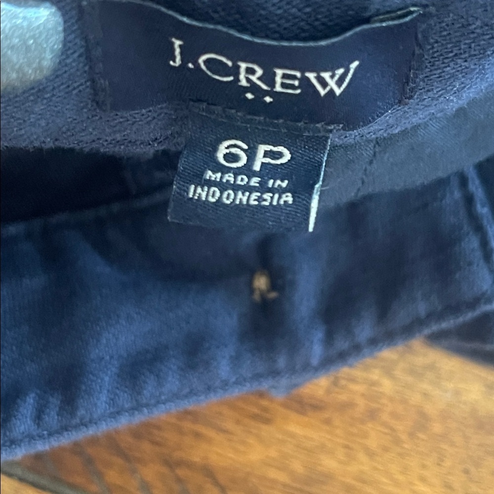 J Crew factory Cotton Camp Pants Green Blue size 28P - Picture 16 of 16